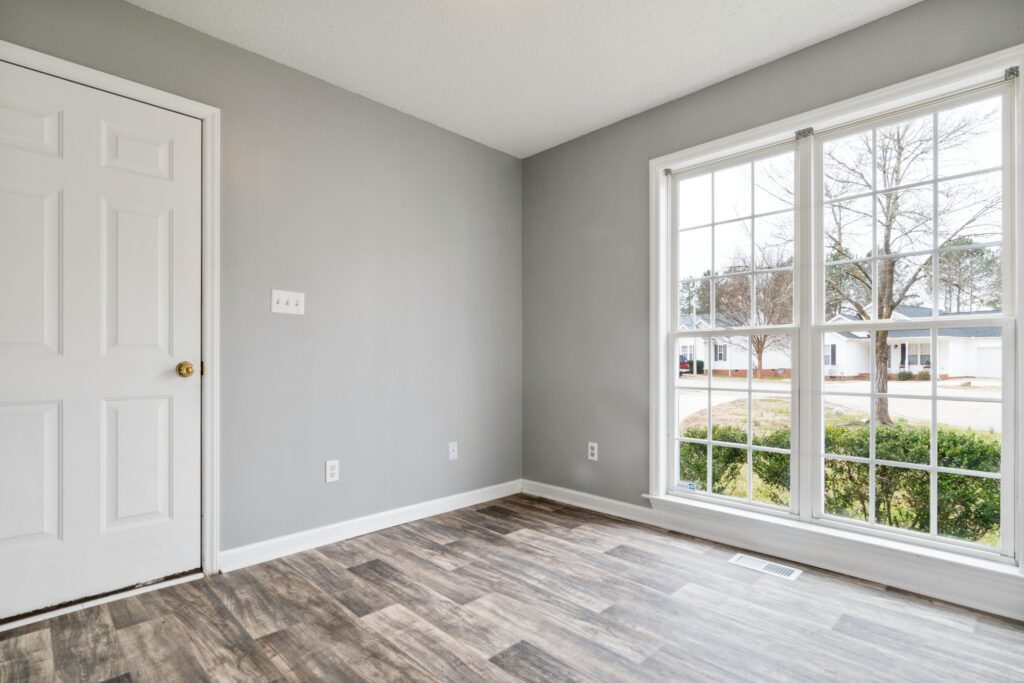 Nicely decorated room in a newly built house